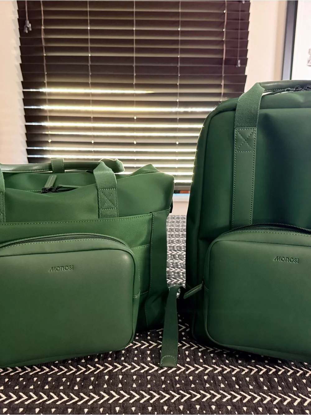 Monos Olive Green Minimalist Backpack